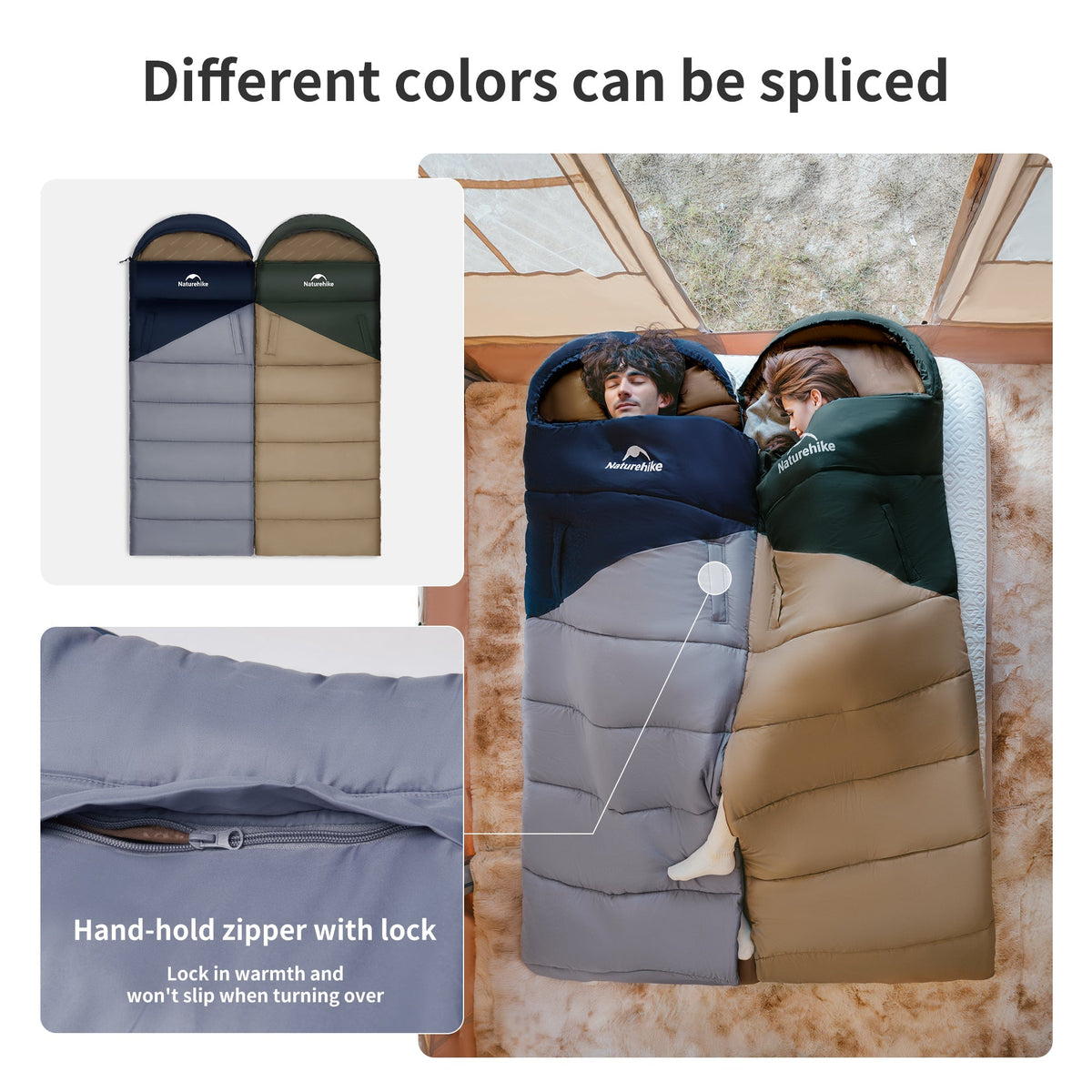 Solora™ U250 Hooded Synthetic Sleeping Bag 47°F / 8°C