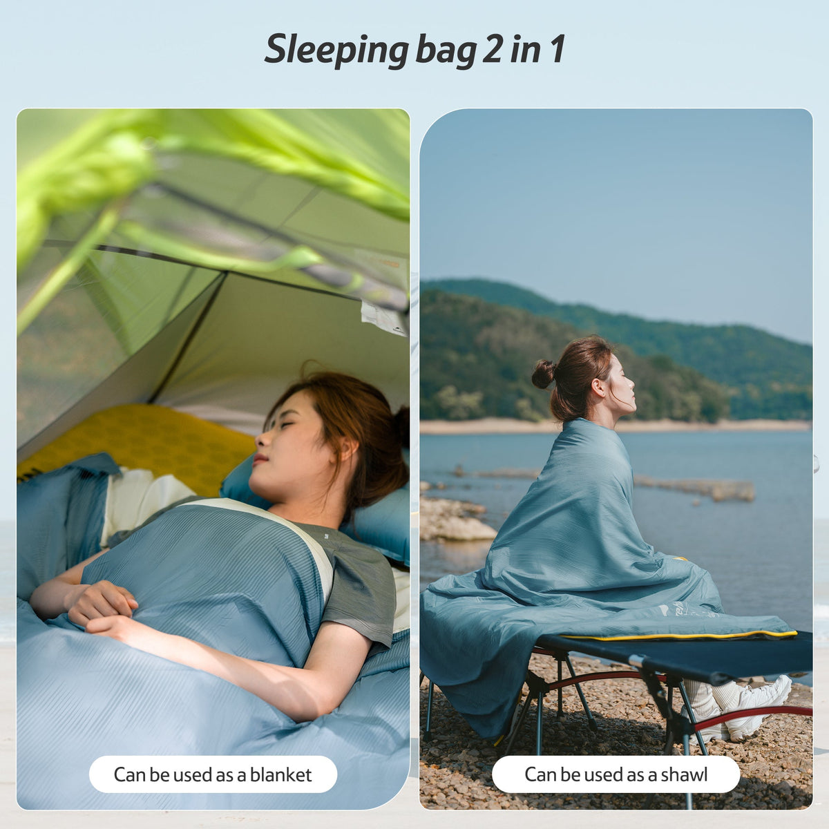 NatureSea™ Lightweight Comfortable Sleeping Bag 51.8°F / 11°C