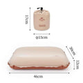 3D Hybrid Foam-Inflatable Camping Pillow