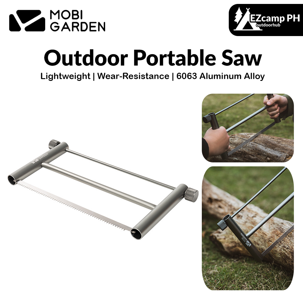 Mobi Garden Outdoor Portable Saw Ultralight Foldable Hand Saw Hacksaw Folding Wood Log Bush Camping Tool Crafting Only 243g With Storage Bag