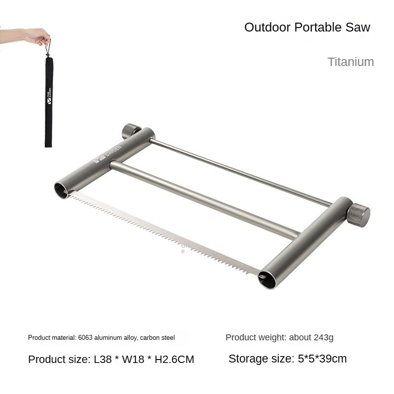 Mobi Garden Outdoor Portable Saw Ultralight Foldable Hand Saw Hacksaw Folding Wood Log Bush Camping Tool Crafting Only 243g With Storage Bag