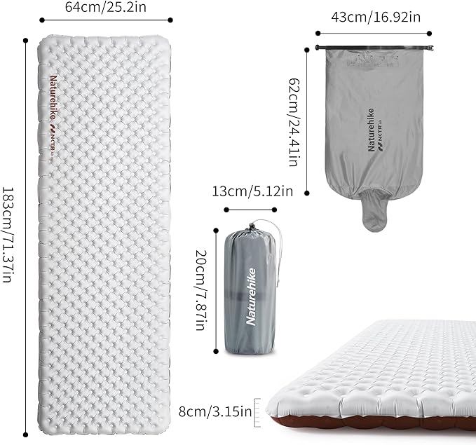 TuYe™ R5.8 Ultralight Inflatable Pad