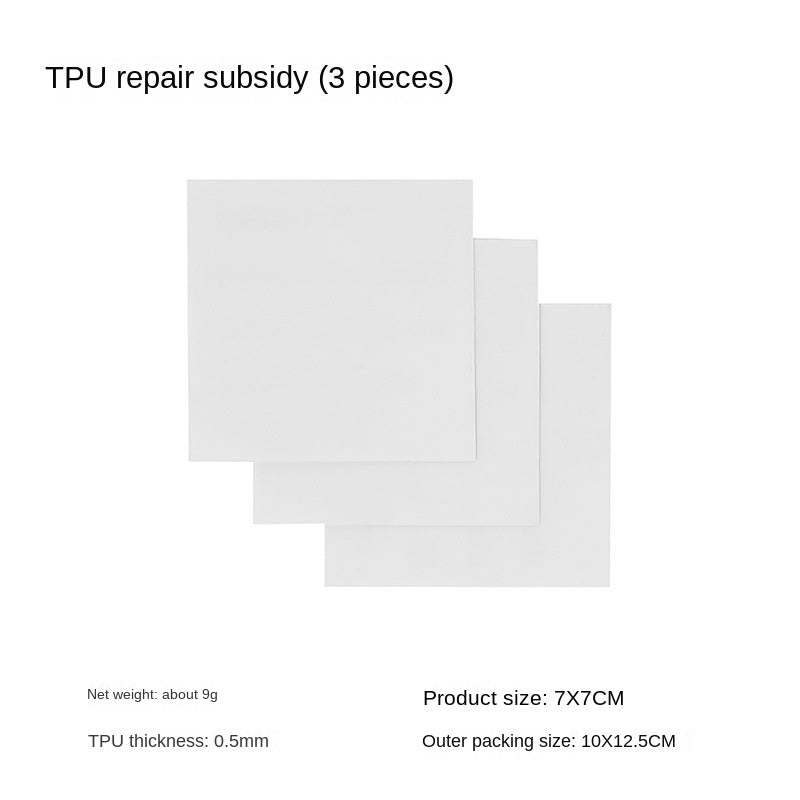 Mobi Garden TPU Repair Subsidy Portable Multi-use Emergency Repair Patches Waterproof Outdoor Camping Emergency Tear Cut Hole Adhesive Canopy Air Inflatables Bed 3pcs Pack