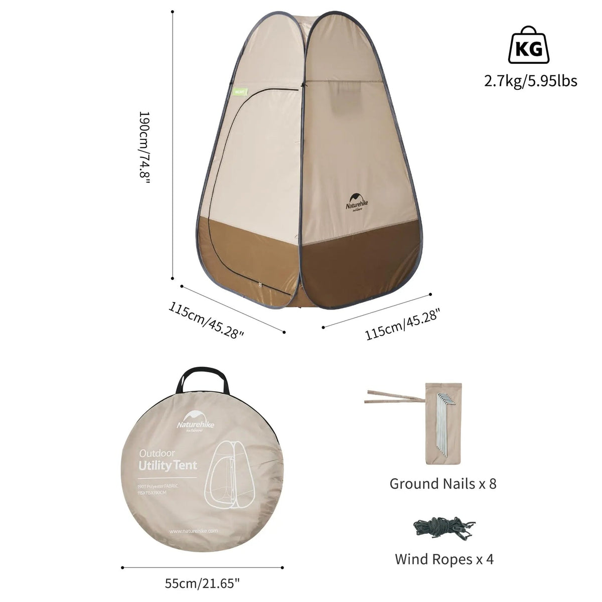 Naturehike Folding Shower & Changing Tent