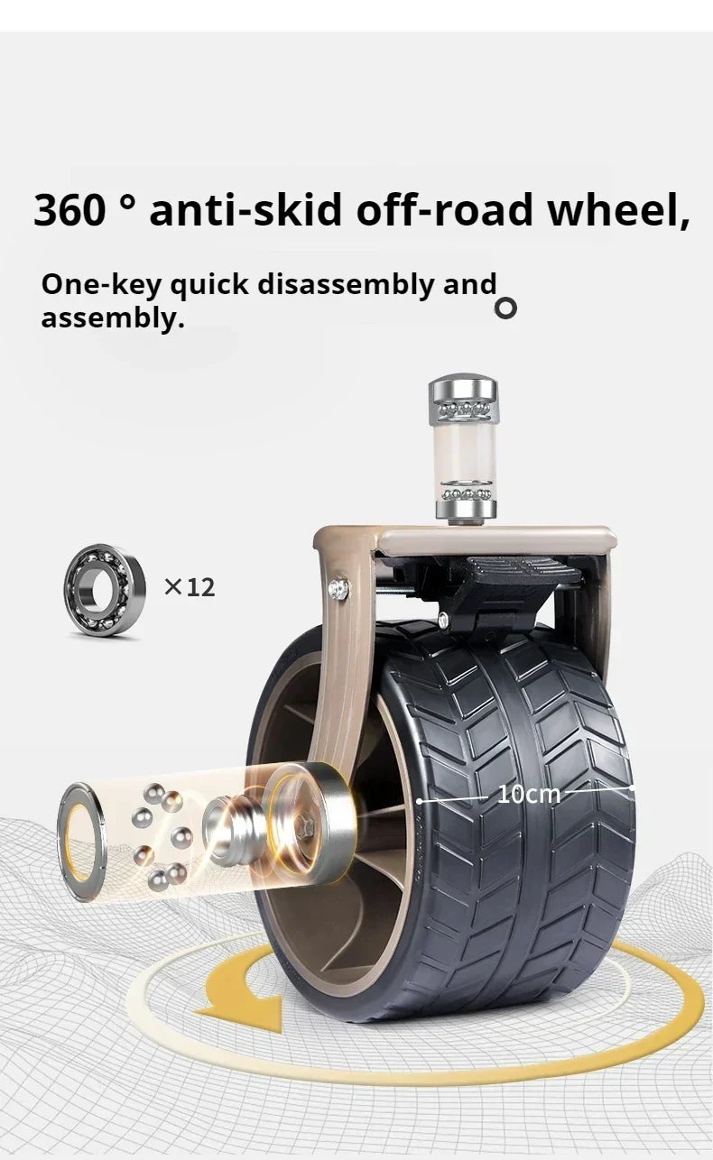 Naturehike Multi-Terrain Gathering Cart Multifunction Foldable Camping Trolley Large Capacity Outdoor Cart Wagon Collapsible 360°