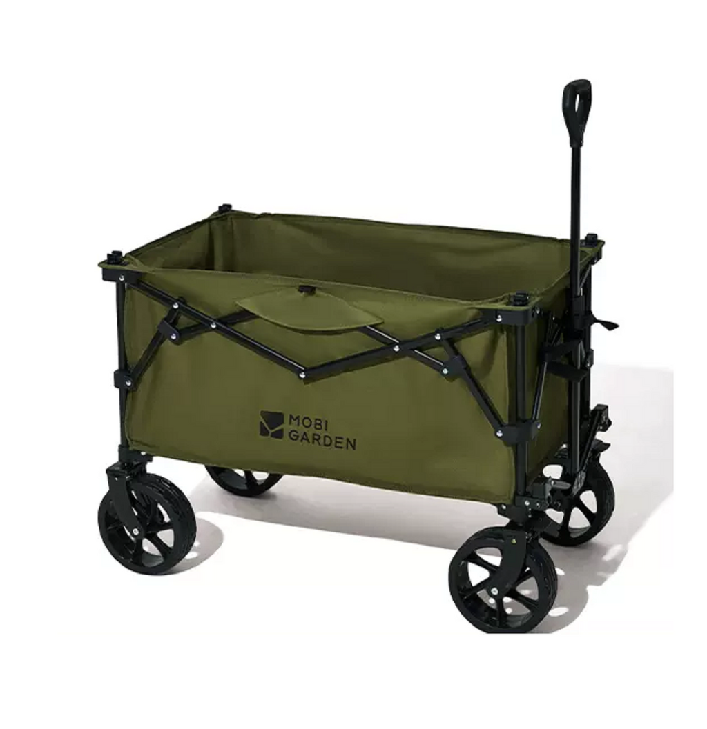 MOBI GARDEN Outdoor Camping trolley - Portable, Four-Way Folding, 200L Capacity Utility Cart